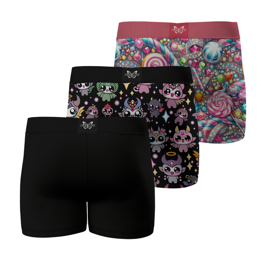 Pack de 3 boxers Flexance Black, Demon et Candy