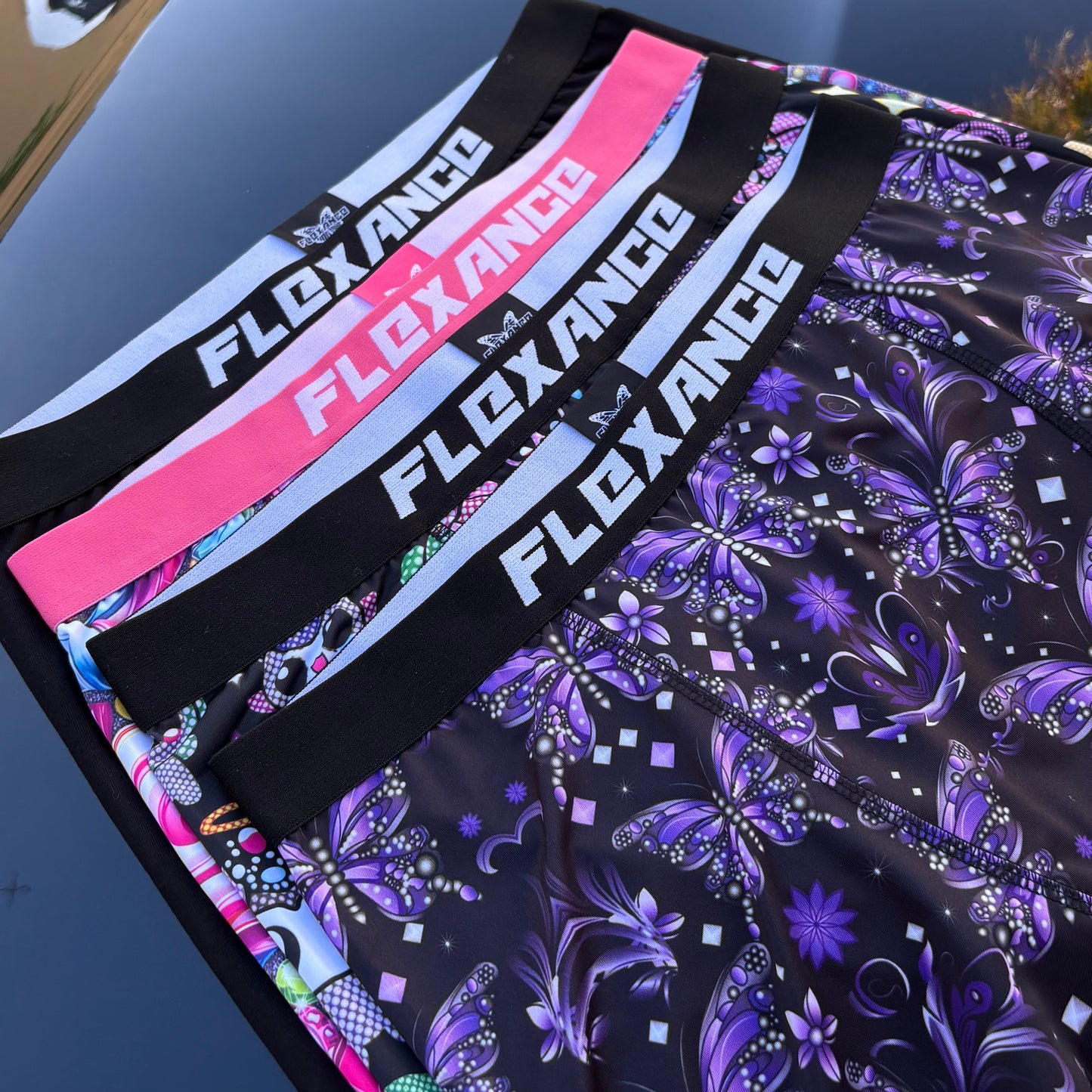 Pack de 3 boxers Flexance Black, Butterfly et Candy